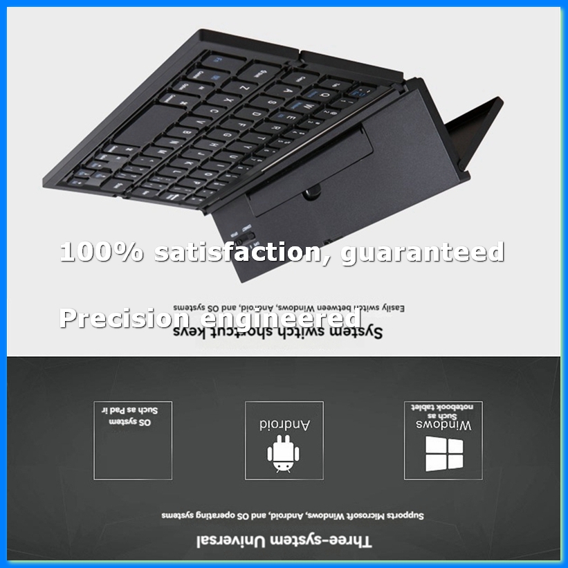 Tablets - ● 折りたたみ式Bluetoothキーボード、携帯用、旅行用、コンパクト、ワイヤレスBTキーボード、スマートフォン、タブレット、コンピューター用 - ABFB
