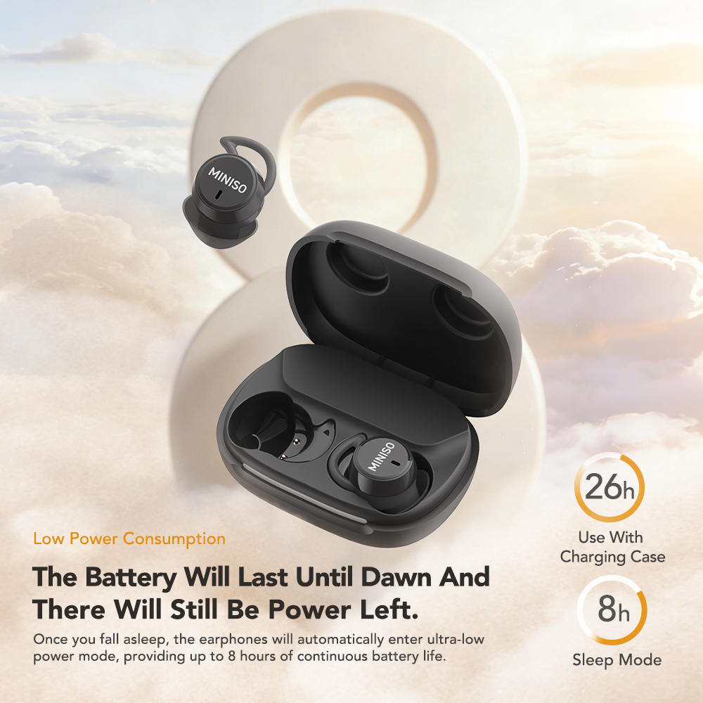 MINISO MS217 ワイヤレスイヤホン：スマートAI  - Sleep Mask Headphones Bluetooth のレビューと価格