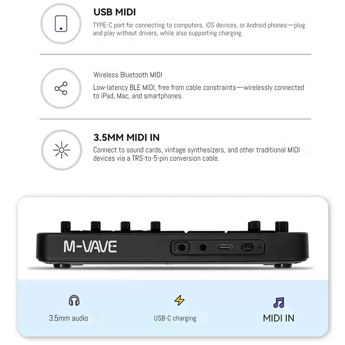 M-VAVE ポータブルFM1 ポケットシンセサイザー MI - Speakers のレビューと価格