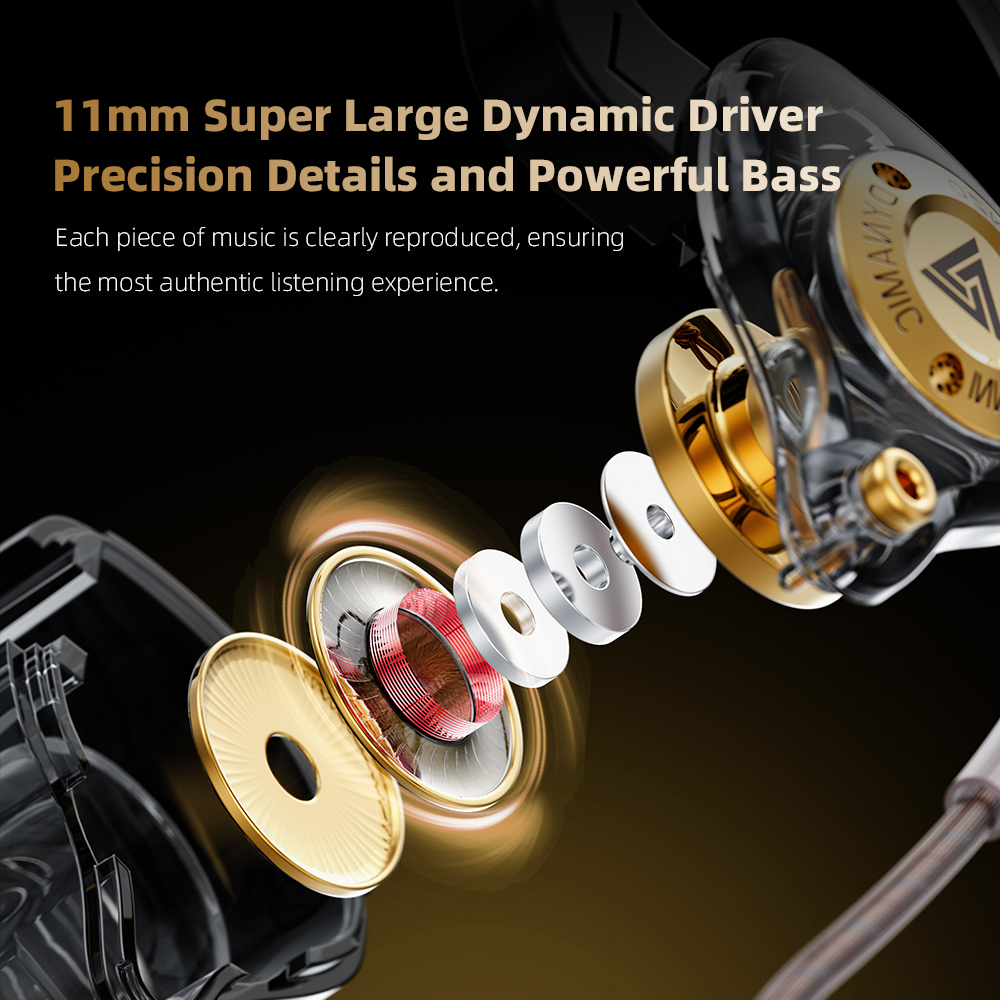 QKZ 15D ダイナミックサラウンドサウンドデュアルダイナ - In Ear Monitors For Singers のレビューと価格