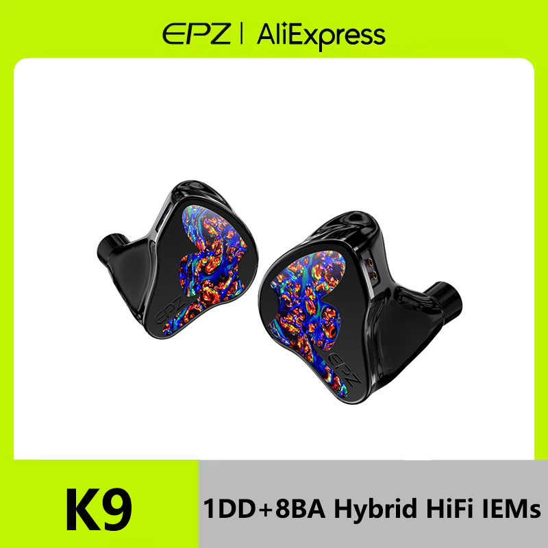 EPZ K9 インイヤーイヤホン 1DD+8BA ハイブリッ - Planar Magnetic Iem Earphones のレビューと価格