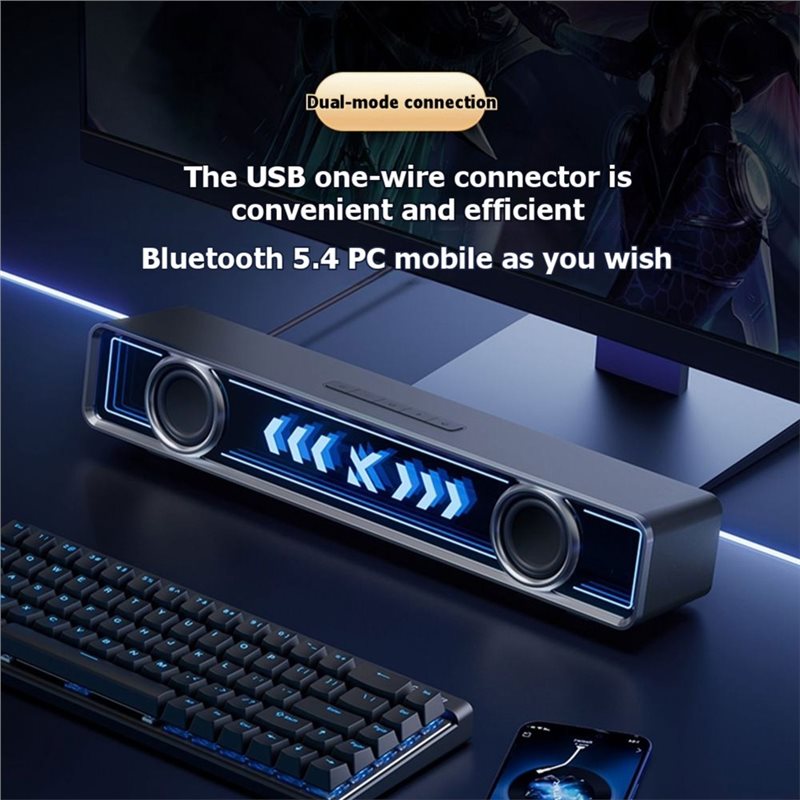 ABJF デスクトップコンピューター用スピーカー、有線・Bl - Rgb Computer Soundbar For Pc のレビューと価格