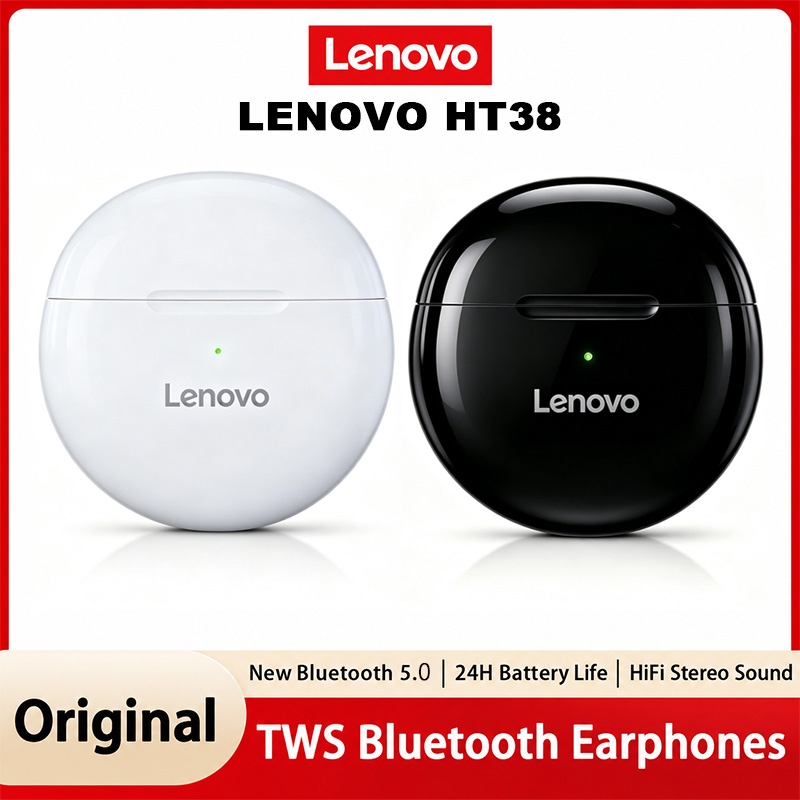 Lenovo HT38 TWS スポーツイヤホン ミニ ワイ - Type C Wired Earphones With Mic のレビューと価格